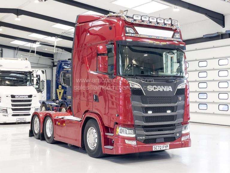 2022 (72) SCANIA 770S V8 HIGHLINE 6X2 TAG AXLE