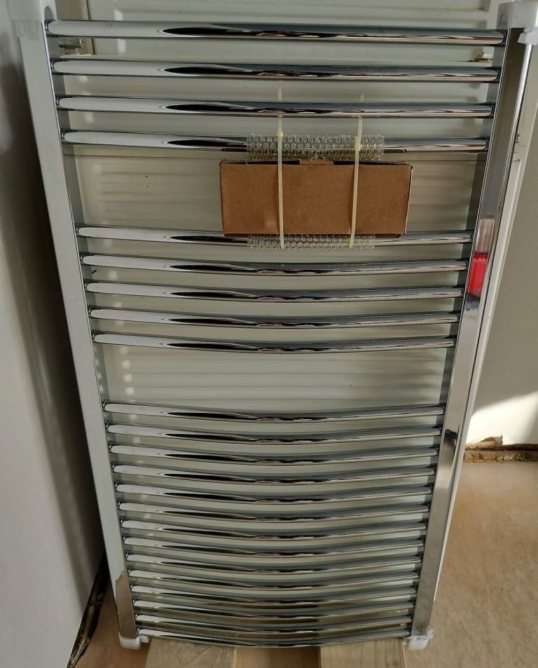 Brand new - Chrome Heated Towel Radiator - 1100mm by 600mm