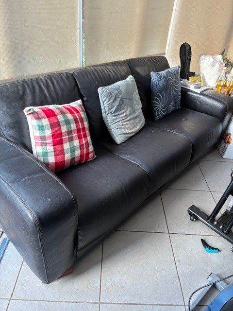Leather sofa's