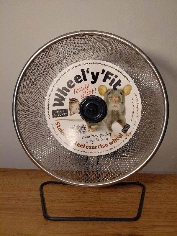 NEW Wheel 'Y' Fit 20cm Metal Exercise Wheel Hamster Mouse Gerbil Stainless Steel