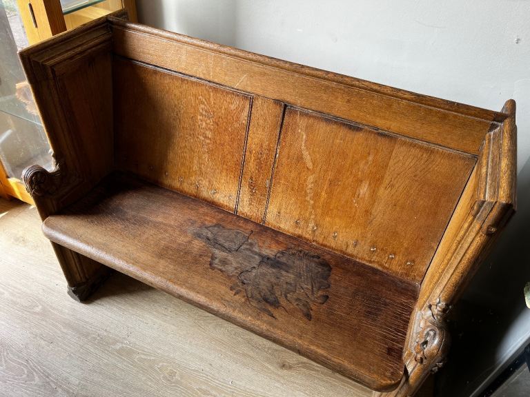 Victorian/Edwardian Church Pew - Ornate