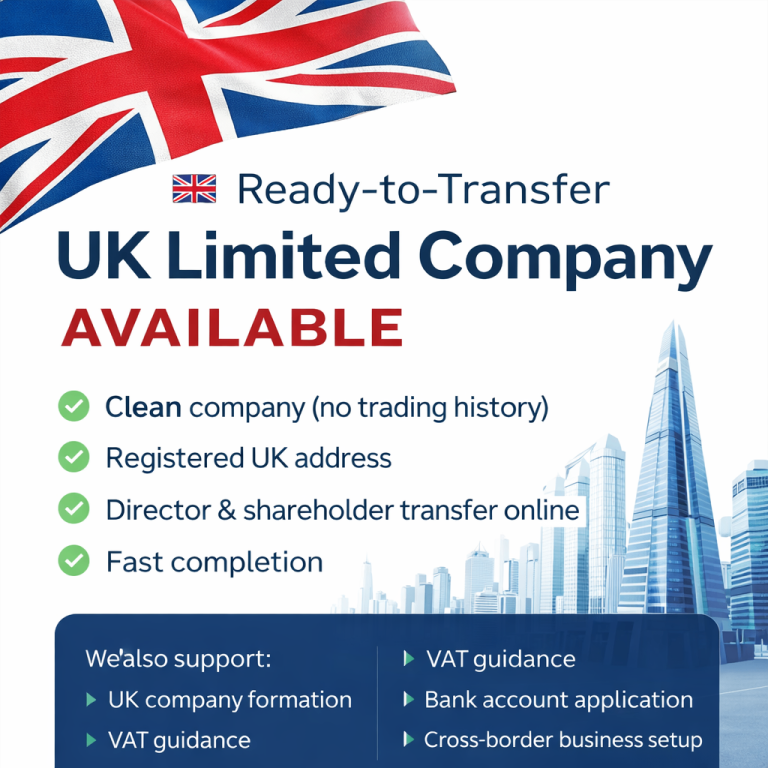 Ready-to-Transfer UK Limited Company – Clean & Active