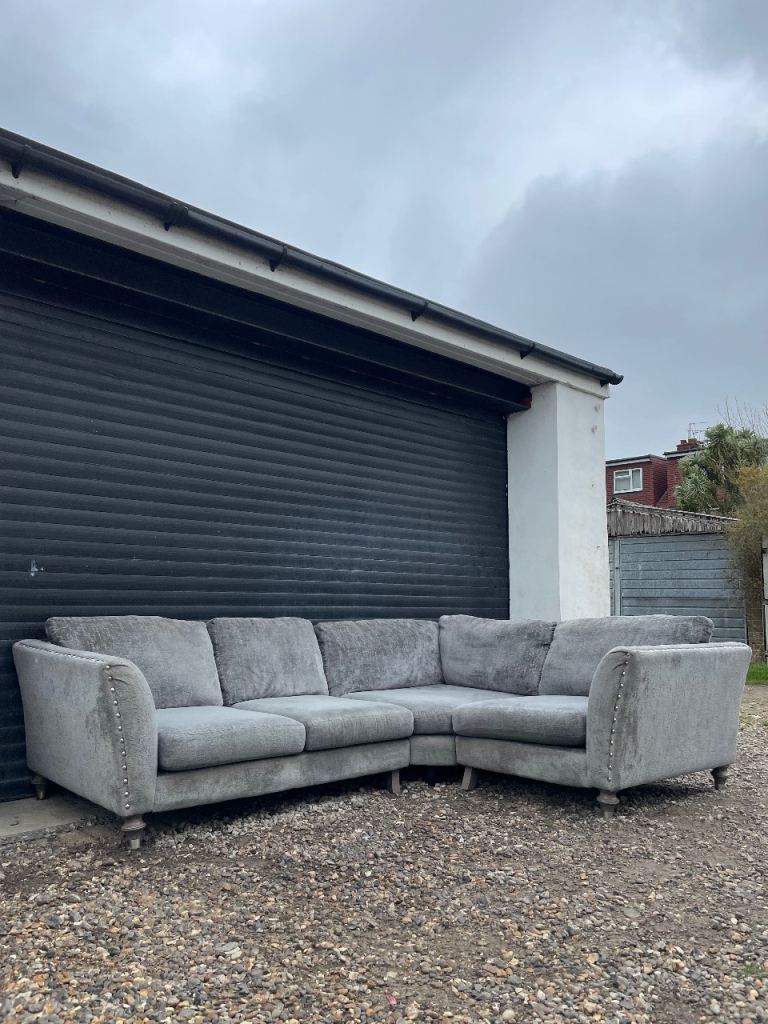 Large grey DFS ‘Lawrie’ L shaped corner sofa - DELIVERY AVAILABLE!