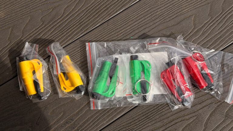 6X Car Safety Hammer Window Glass Breaker Seat Belt Cutter Emergency Escape Tool