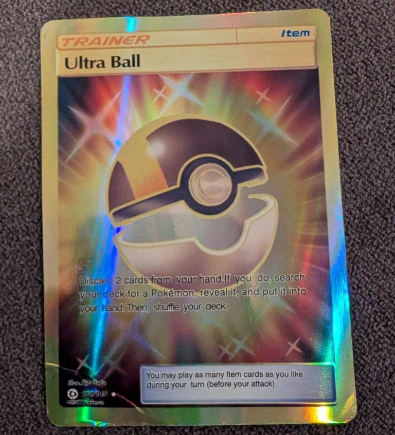 Pokemon Ultra ball Trainer Card 