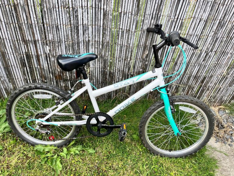 Spike Stay Kids Bike - White and Teal, Good Condition