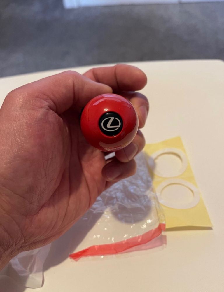 Lexus One Button Start/Stop Rocker Lever For Car One Click Button Cover in Red