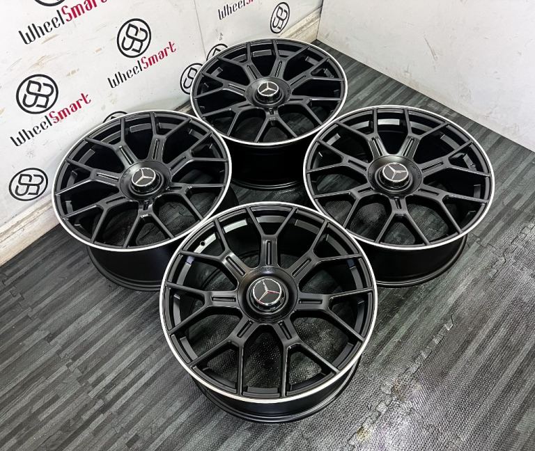 NEW MERCEDES 20" 53AMG STYLE ALLOYS - 5 X 112 - SATIN BLACK DIAMOND CUT - C E S CLS
