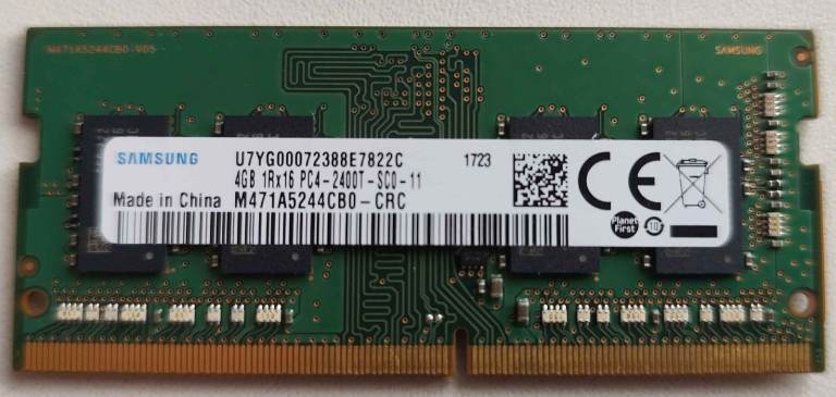 Samsung 4GB SO-DIMM Memory RAM DDR4 £10