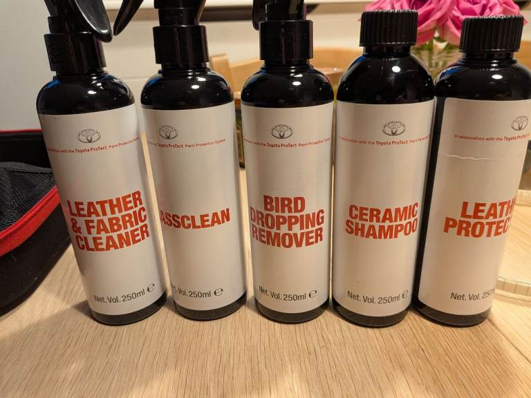 Toyota care cleaning products