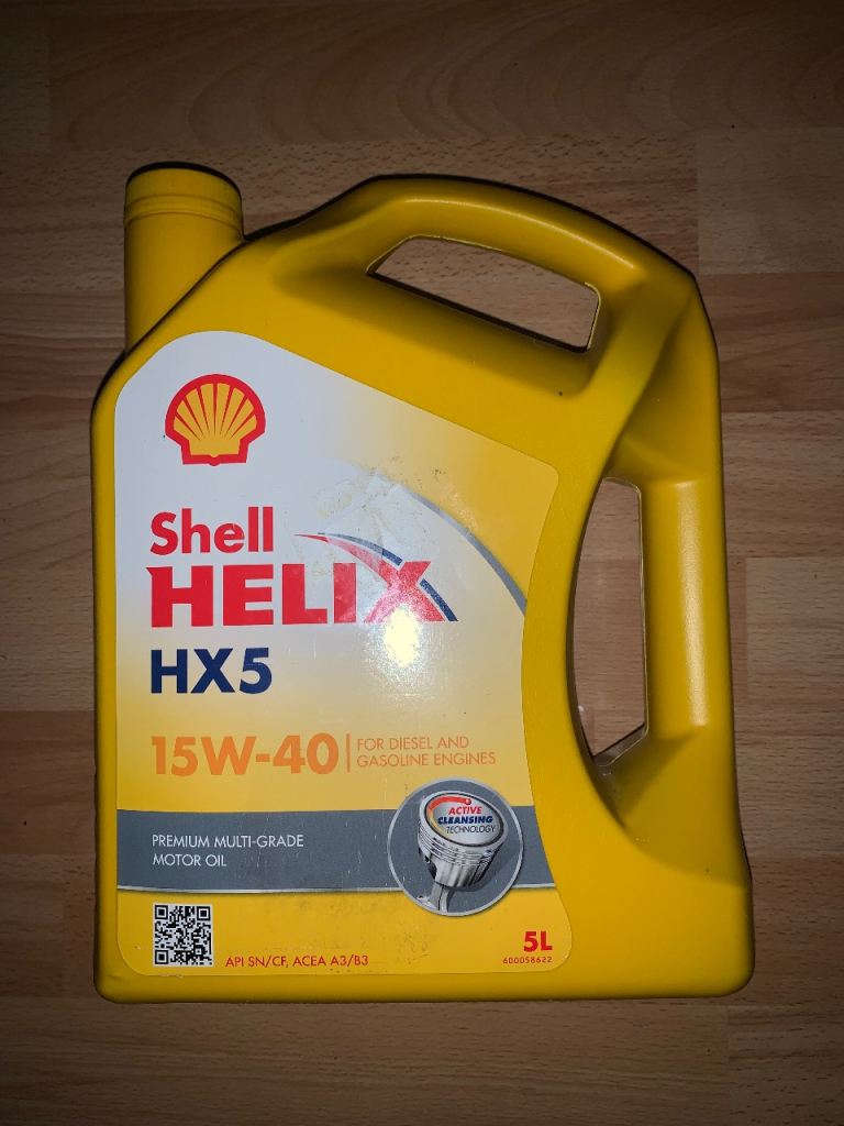 Shell helix 15w40 premium grade engine oil 5lr for diesel and petrol cars