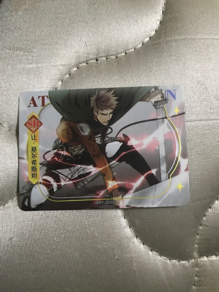 Attack on titan collectible card 