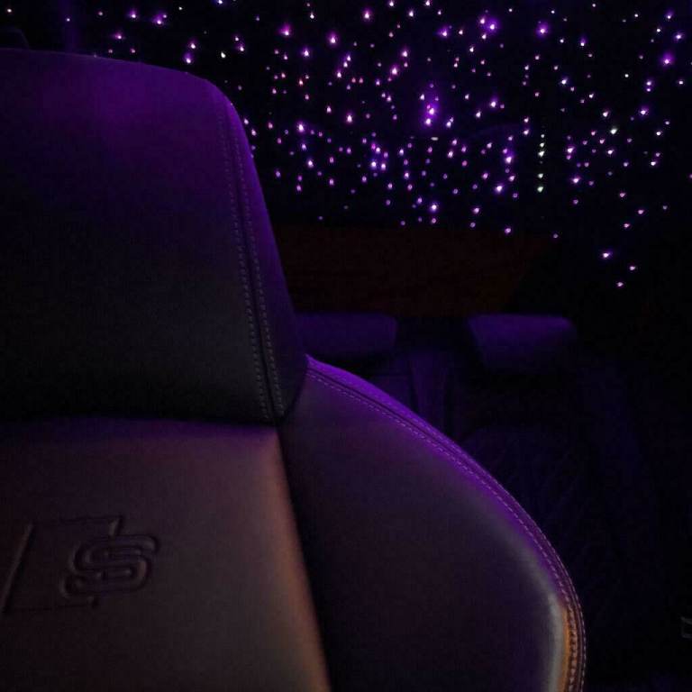 Unique luxury starlight roof car office weddings installation