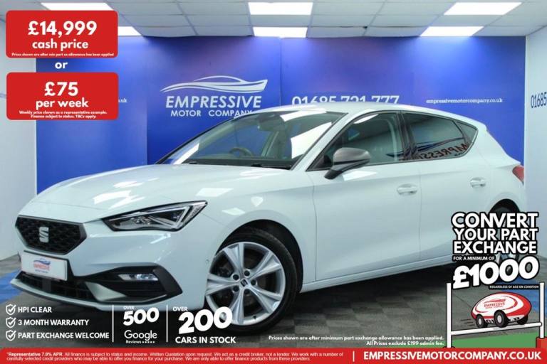 2020 70 SEAT LEON 1.5 TSI EVO FR HATCHBACK 5DR PETROL MANUAL EURO 6 (S/S) (130 P