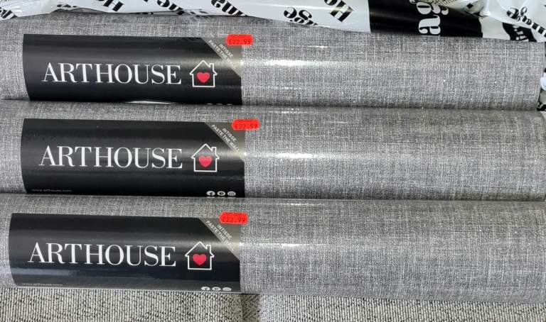 Arthouse Wallpaper Rolls – Brand New Grey Texture