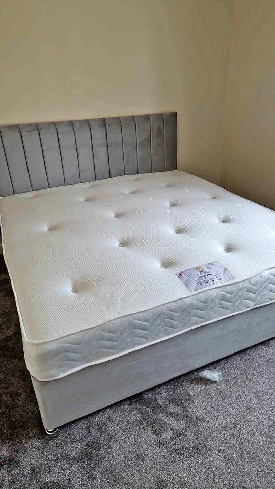 Super King Size 6FT Divan Bed, Brand New Stock, Multiple Colors Available, Free & Fast Delivery 📞🚚