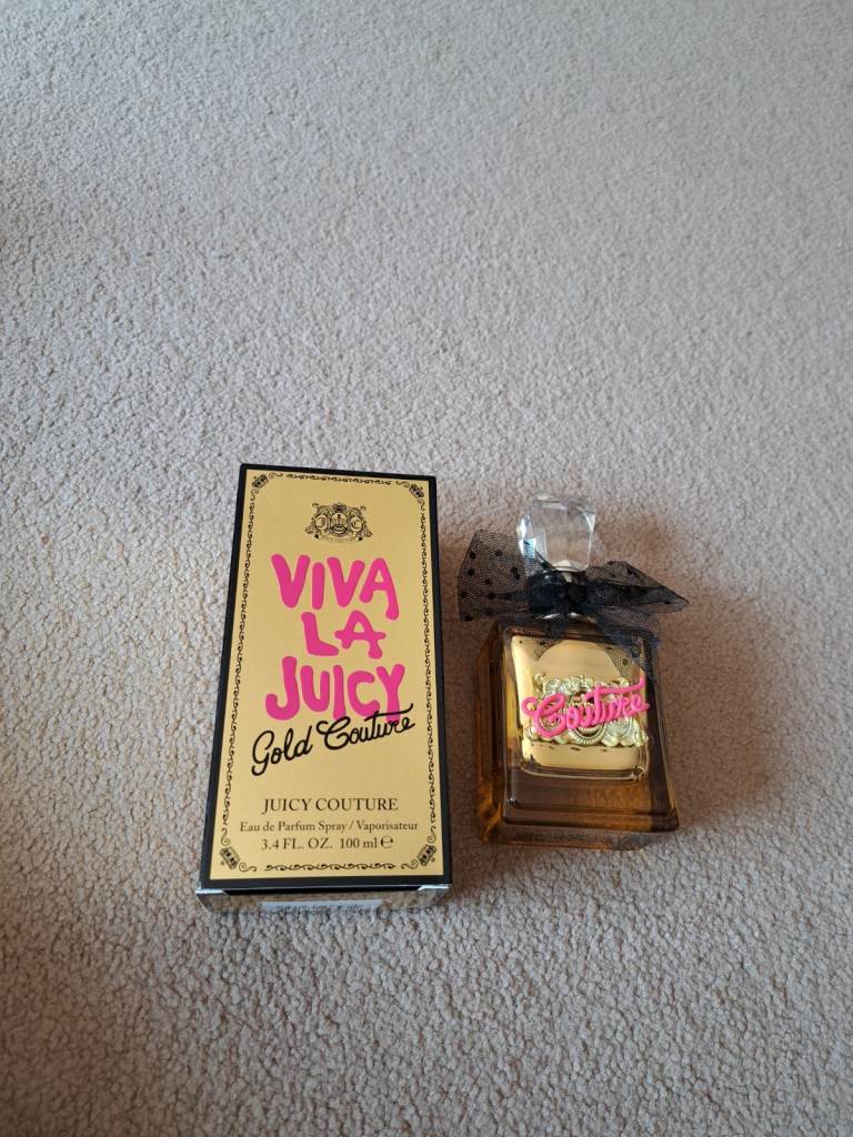 Empty juicy perfume bottle