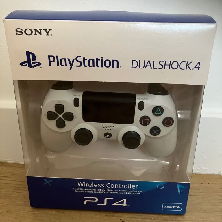 image for Sony PlayStation DualShock 4 Wireless Controller (Glacier White)