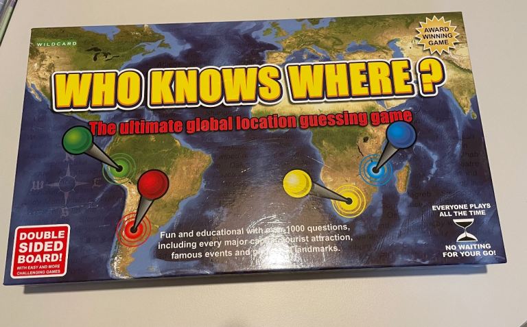 Nearly new board game - who knows where? 