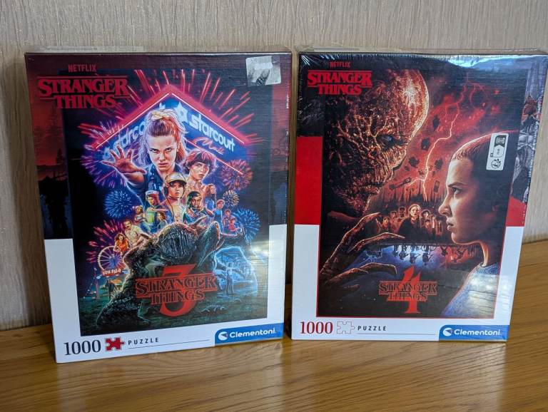 image for Stranger Things Jigsaws. Brand New, sealed.