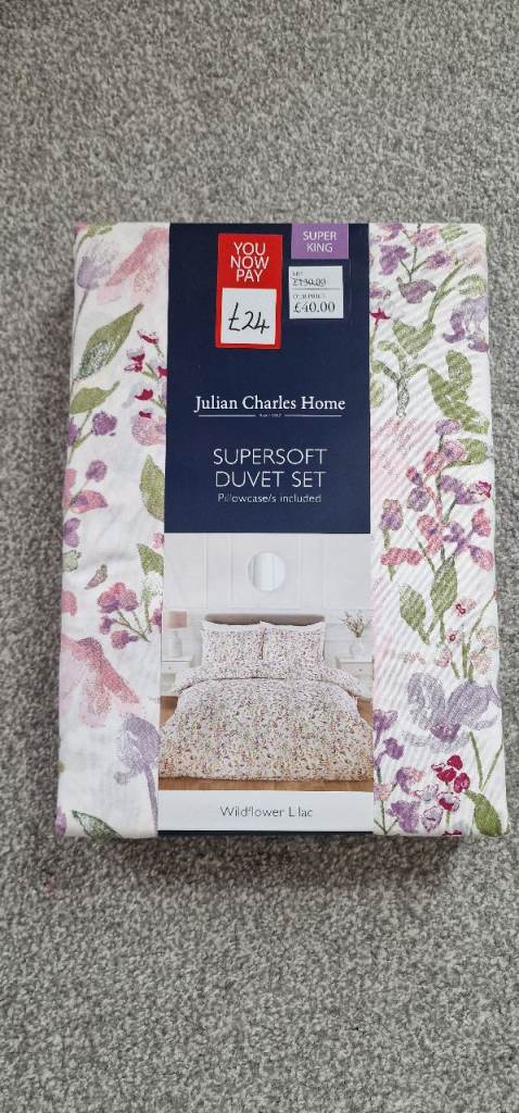 Julian Charles Home SuperSoft Duvet Set – Wildflower super king