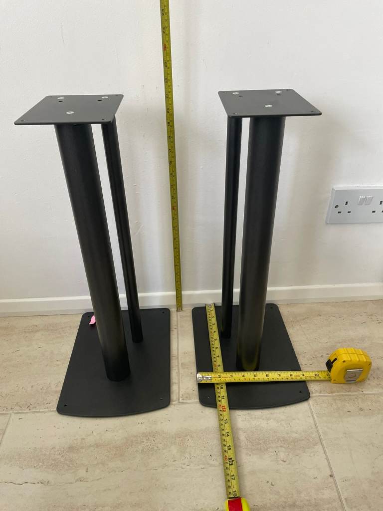 Black Floor Speaker Stands