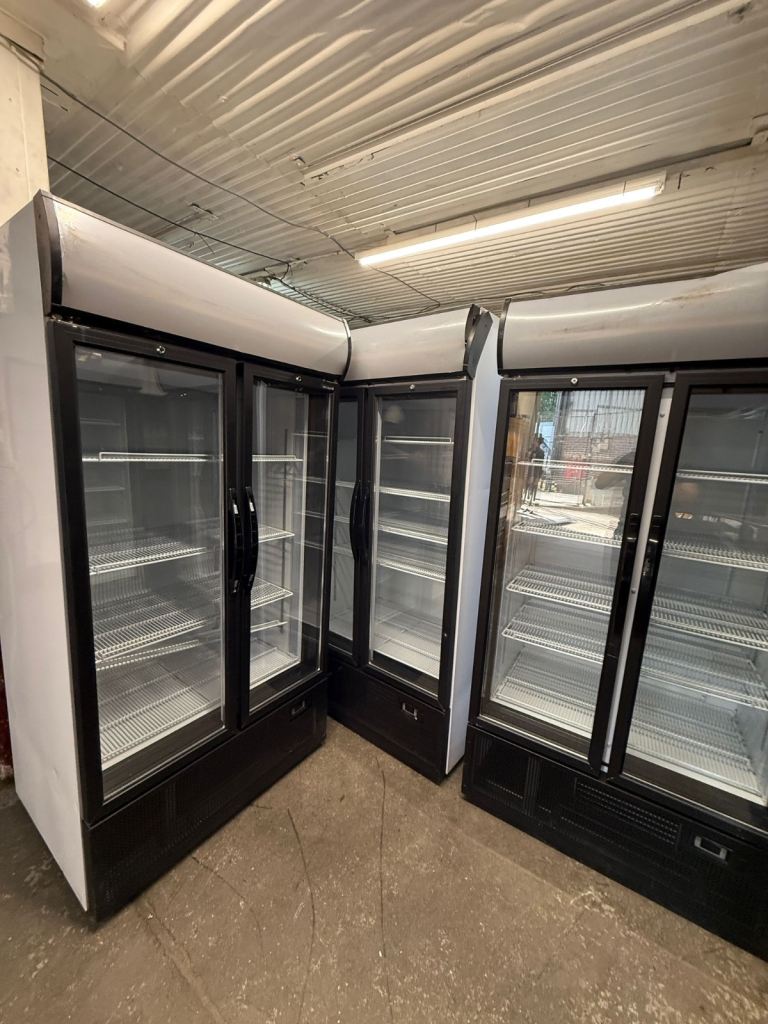 Commercial upright display fridge tefcold cafe shop restaurant 