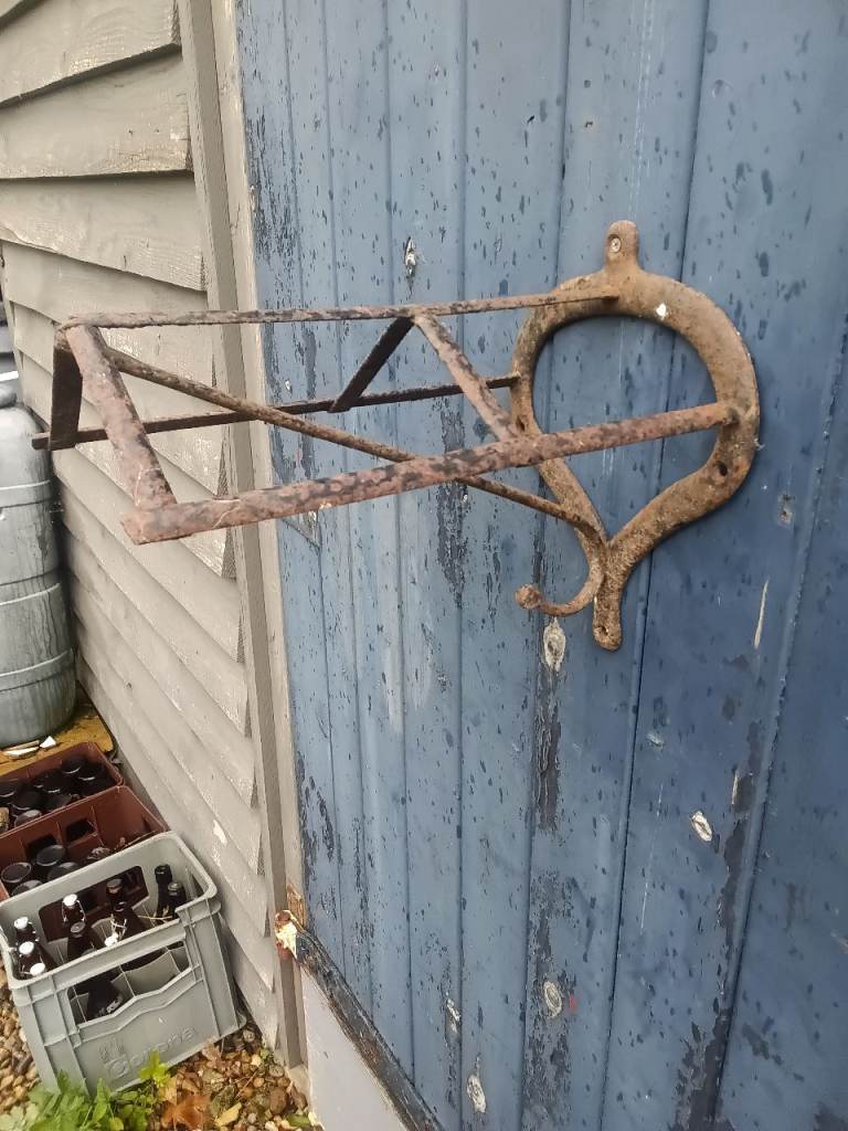 Vintage Iron Saddle Rack - Rusty but Solid