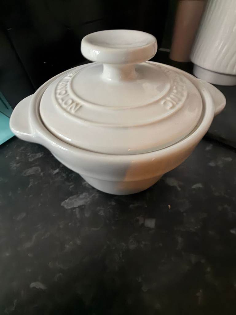 RAYMOND BLANC by ANOLON Ceramic Casserole – White, 1 serve