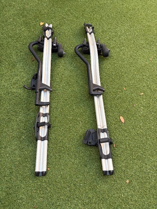 Pair of THULE Roof Mounted Bike Racks - Good Condition