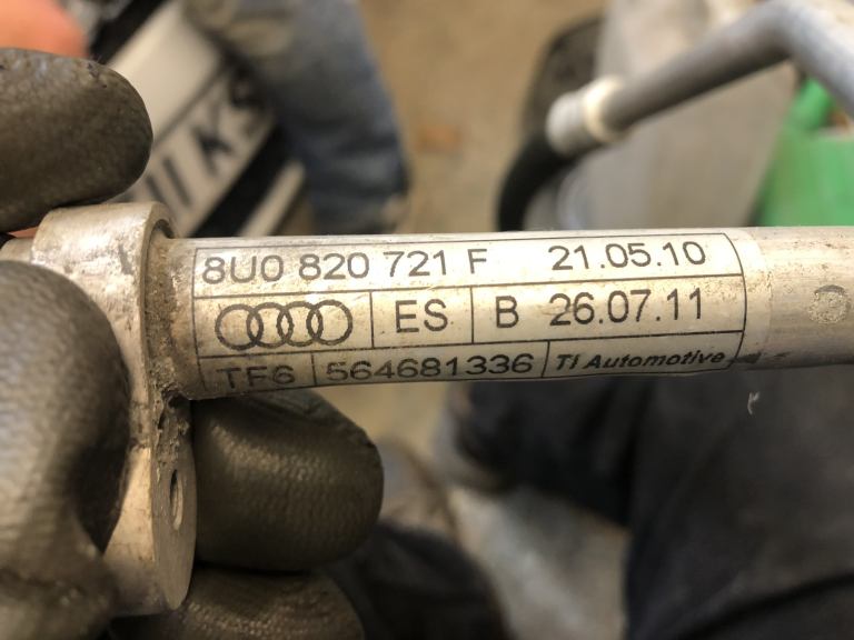 Audi q3. 8U version a/c pipe