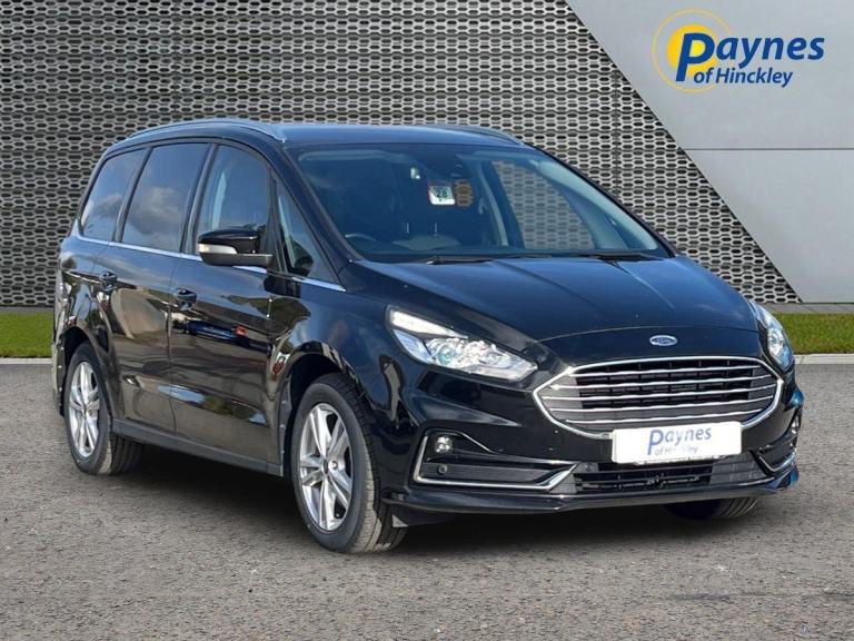 2022 Ford Galaxy Titanium 2.5 Petrol Hybrid Auto, Agate Black, Full Service Hist
