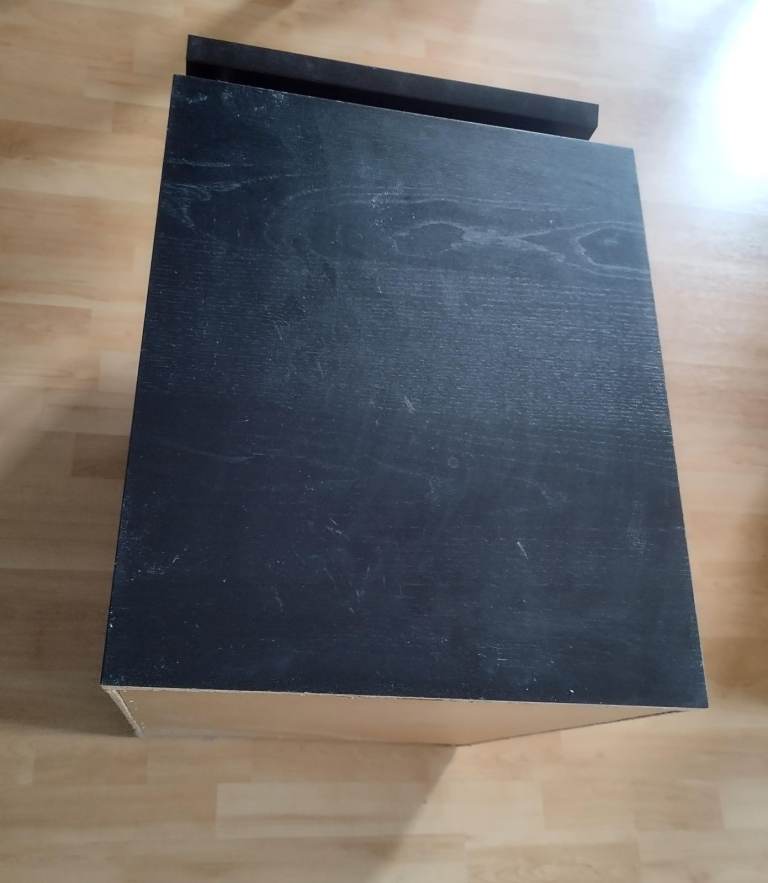 MALM Chest of 2 drawers, black-brown, 40x55 cm