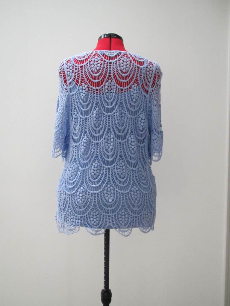 Ladies cotton lacy top crochet  design by Autonomy 