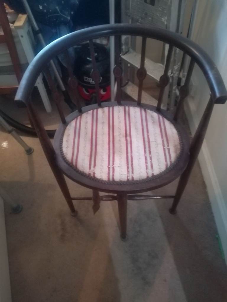 Inlaid Victorian Chair for restoration 