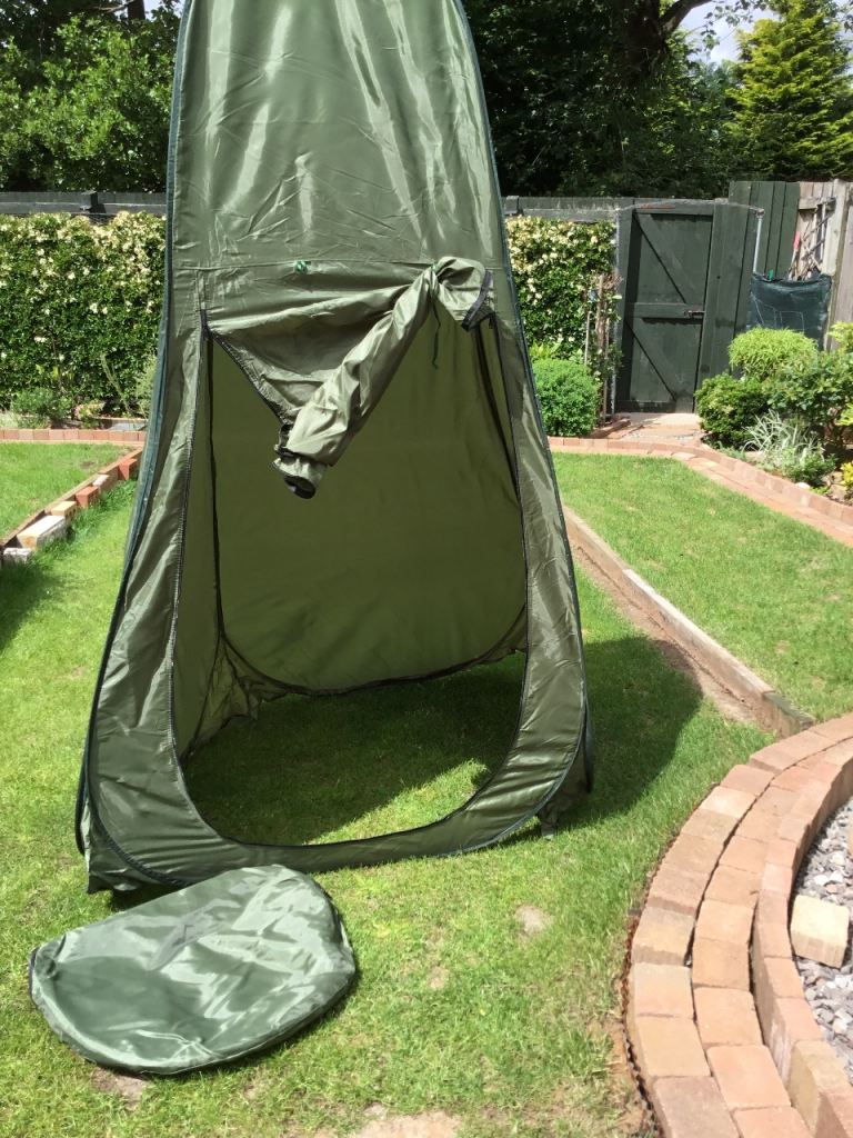 Bottle Green Pop Up 2 Zip Privacy Toilet / Shower Tent 