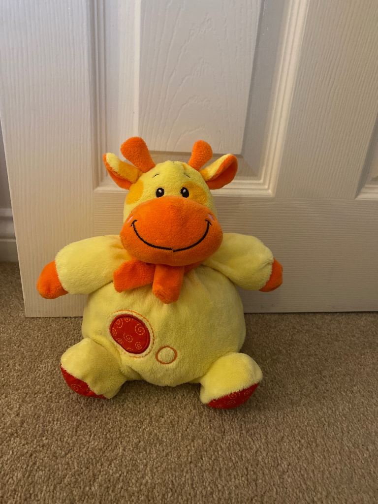 Cuddly cow baby toy 