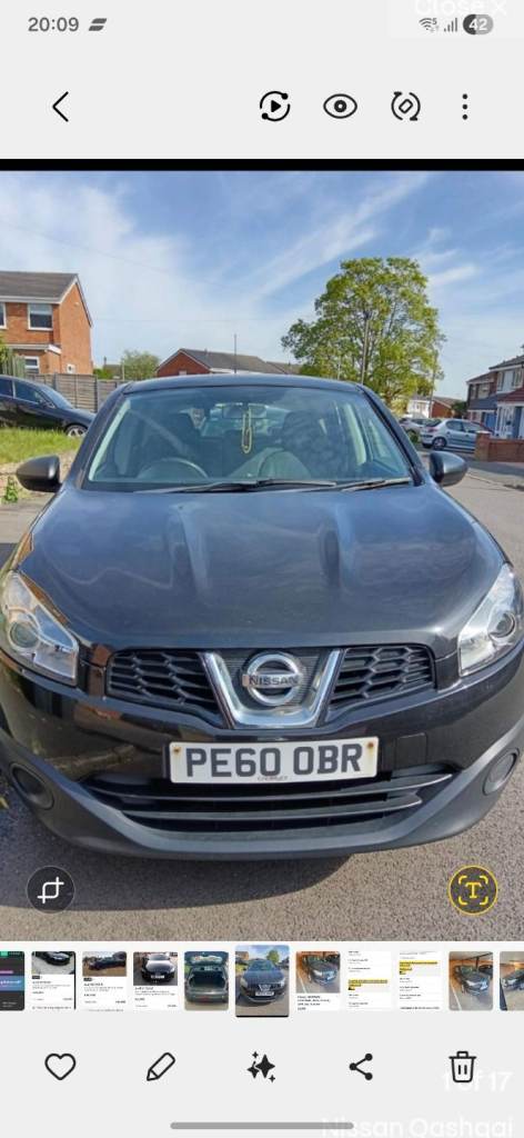 Nissan, QASHQAI, Hatchback, 2010, Manual, 1598 (cc), 5 doors