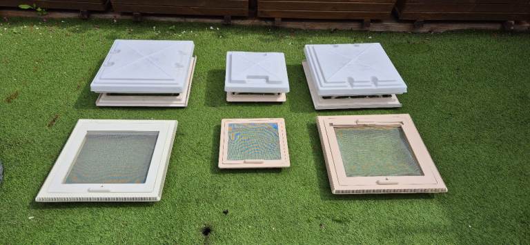 Skylights for camper caravan motorhome boat 400x400 , 350x320 , 280x280mm.