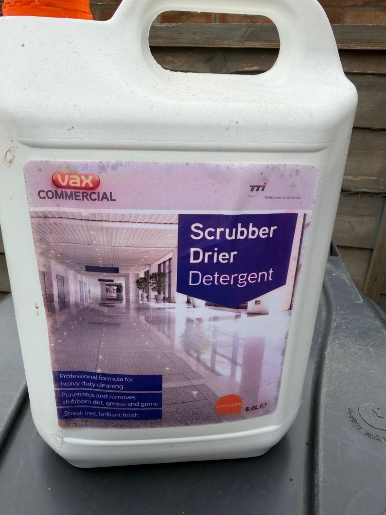 Vax Commercial Scrubber Drier Detergent – 5 Litre, New