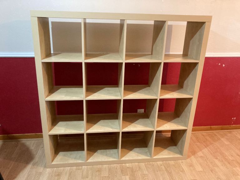 Large Beige Square Cube Storage Unit