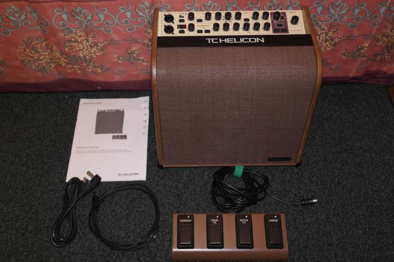 image for TC Helicon Harmony V60 acoustic combo with Vocal Processing, Looper and 4 Button Footswitch