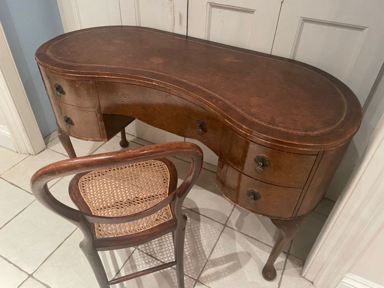 Antique bureau and chair £100