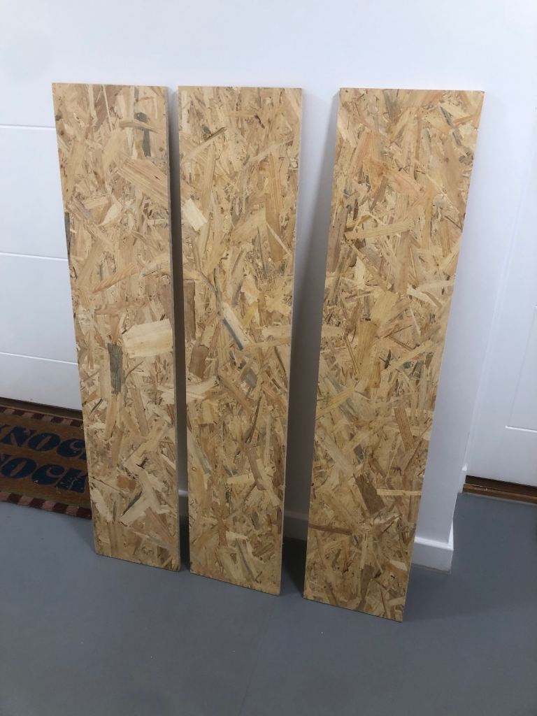 OSB precut shelves x 3