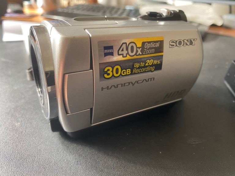 Sony Handycam SR32 with case and dock 