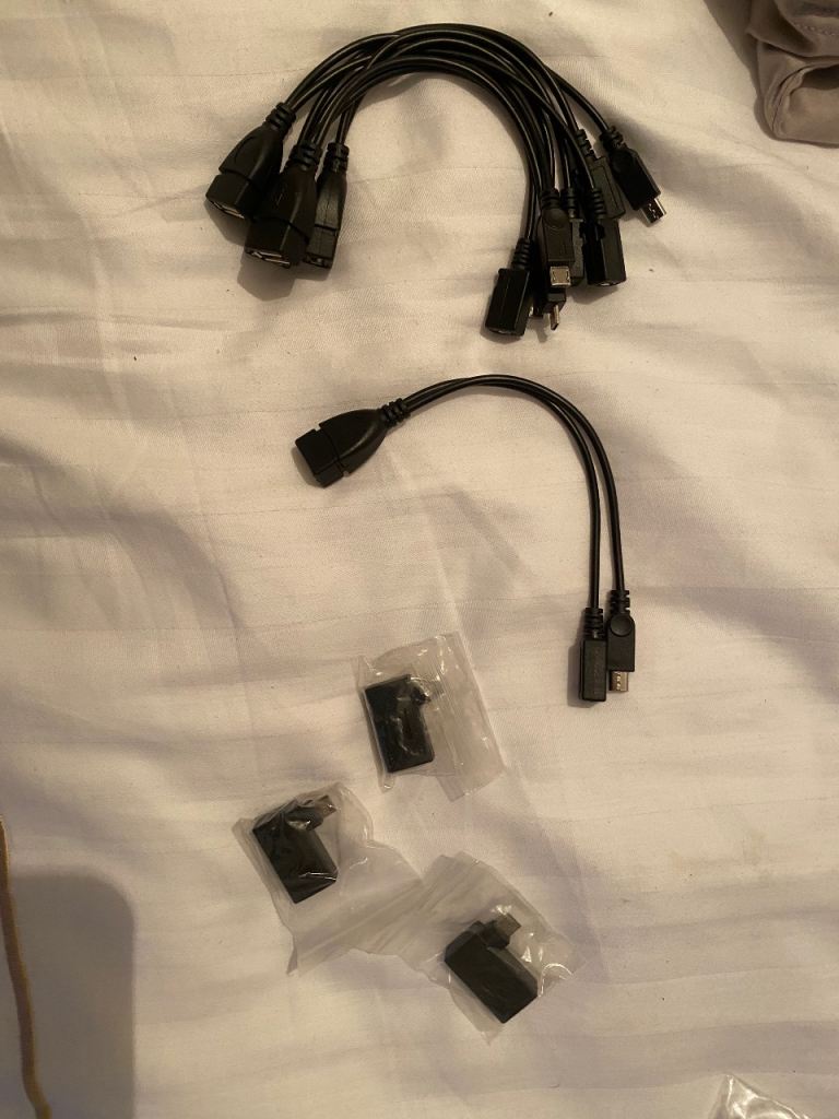 OTG ADAPTER FOR ANY micro USB ports with USB A port for use with devices @£3.00