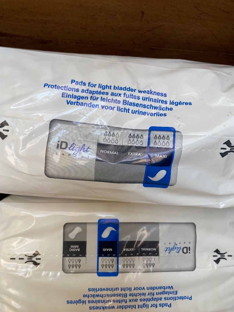  Packs of incontinence pads