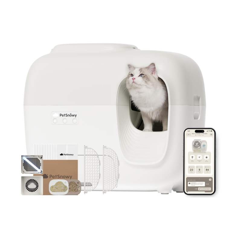 Pet snowy cat automatic litter box 