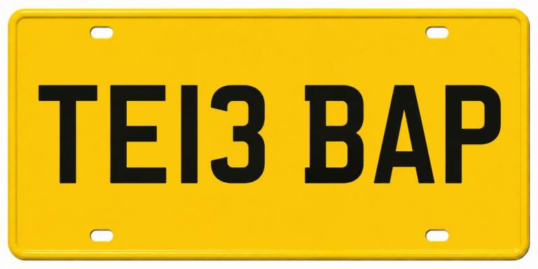 Private registration number YOUR FATHER