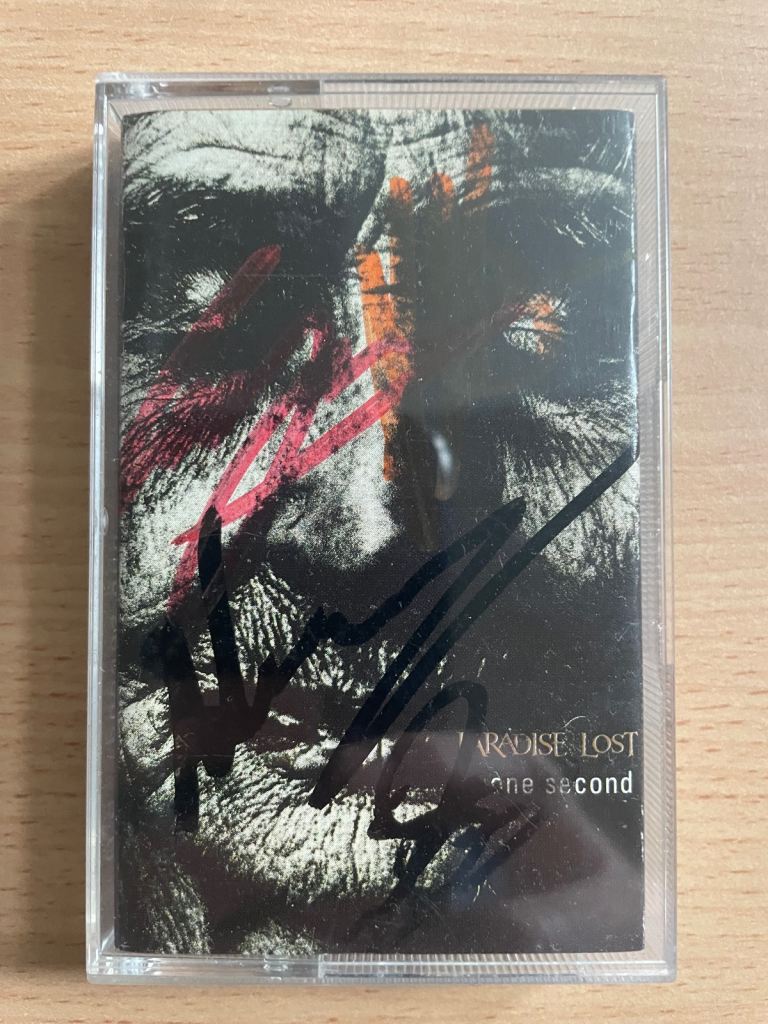 Autographed Paradise Lost - One Second cassette